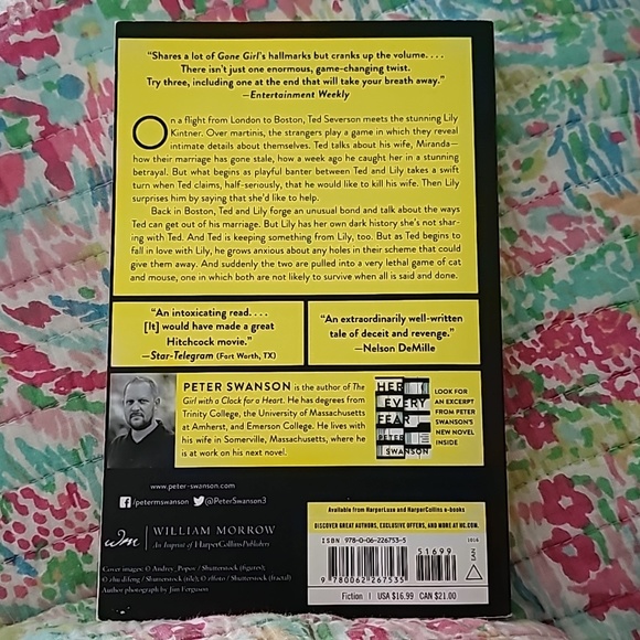 Book- The Kind Worth Killing by Peter Swanson - Picture 2 of 3